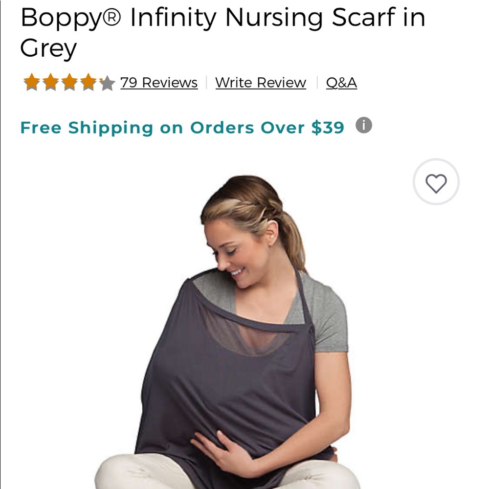Boppy nursing scarf/cover